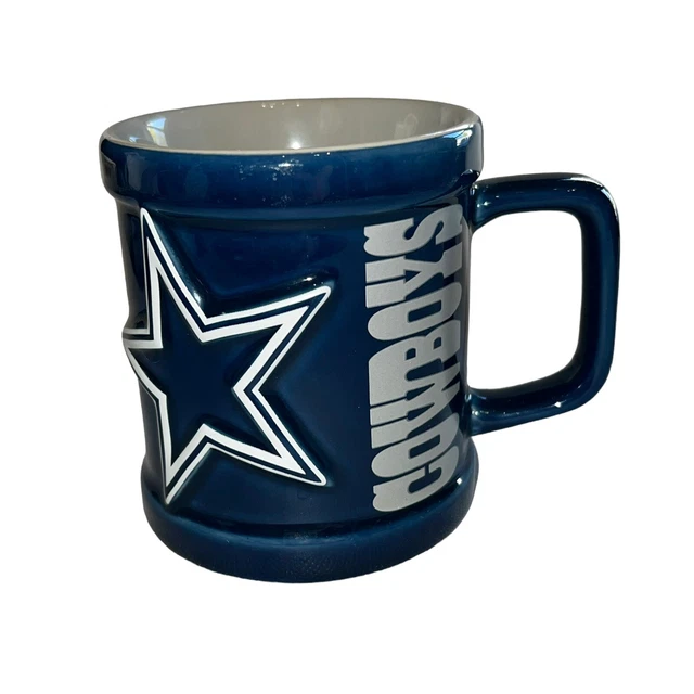 Dallas Cowboys NFL Coffee Mug Cup Blue 3D Star Officially Licenced Football Blue