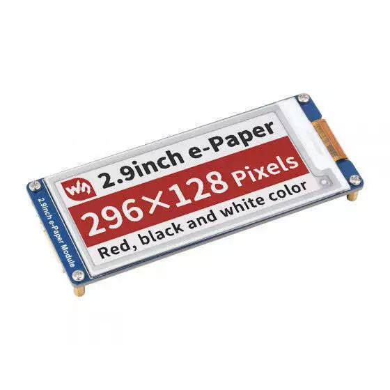 Module d'affichage E-Paper E-Ink de 2,9 pouces (B) 3 couleurs (rouge, noir...