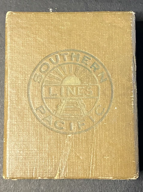 Vintage Southern Pacific Lines Playing Cards Souvenir Train Railroad Deck 52