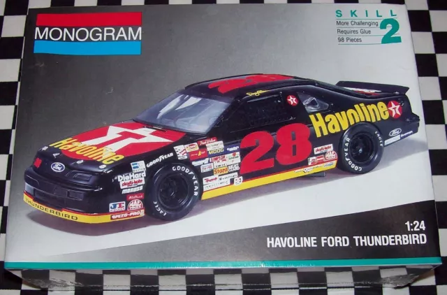 DAVEY ALLISON 1991 Monogram Model Kit # 28 Havoline Ford Thunderbird 1:24 Sealed