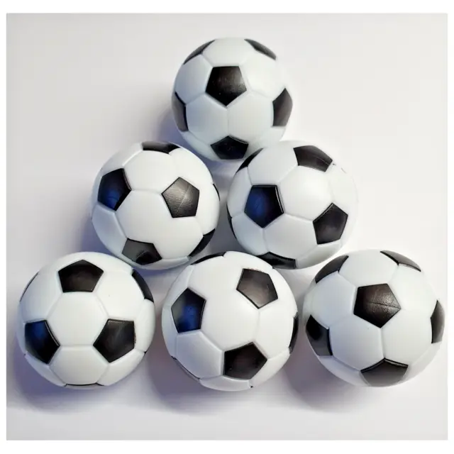 Kickerbälle 6 Stück Ø 36mm Tischfußballbälle Bälle für Kicker Ersatzbälle NEU