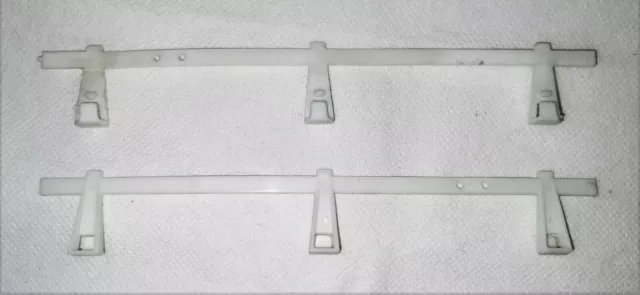 Speedking Pair of Clip-on Track White Barrier Section Spare Part Vintage