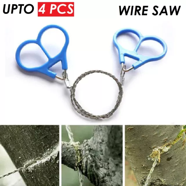 Wire Saw Camping Hiking Stainless Steel Commando Survival Emergency Cutting Rope