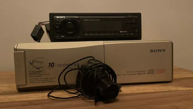 SONY XR-C650RDS FM/MW/LW Cassette Car Stereo & CDX-81 Compact Disc Changer