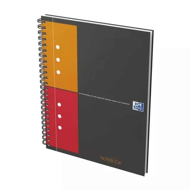 Oxford Notebook International A5, kariert, 160 Seiten, stabiler Kartondeckel