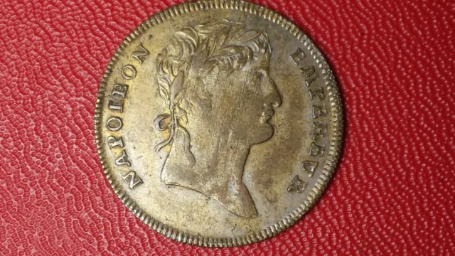 Jeton de compte Napoléon 1804 An XIII Couronnement Honneur et Patrie