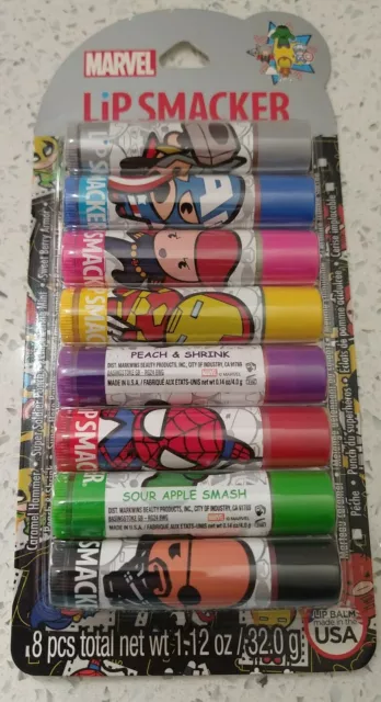 Lip Smacker MARVEL Best Flavor Forever Lip Balm Party Pack 8 Pc Pack