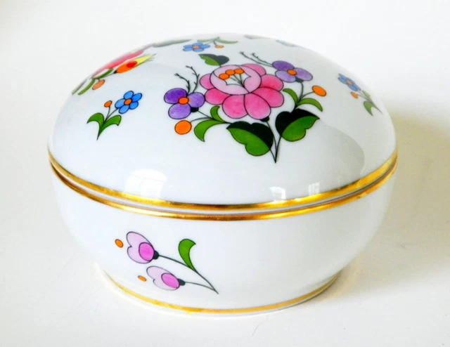 Vintage Handpainted Bonboniere By Kalocsa, Hungary