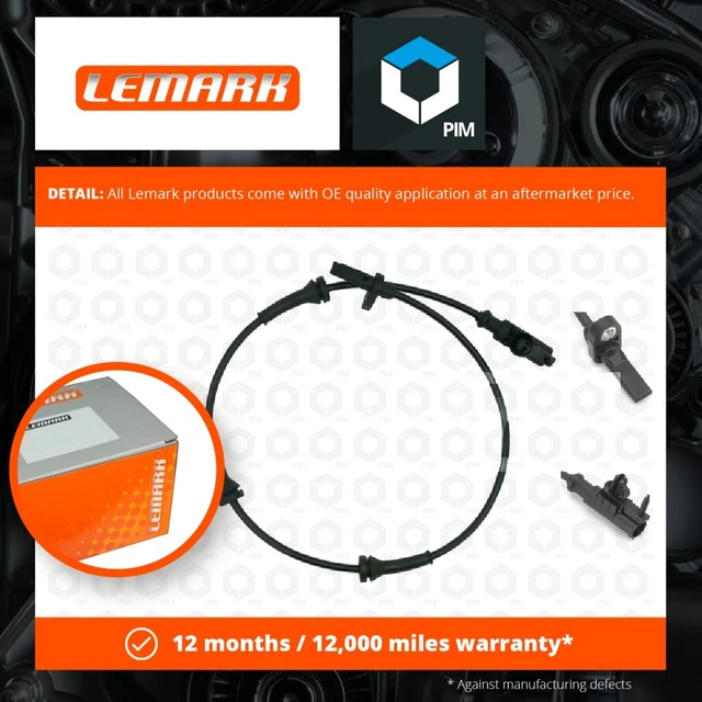 Sensore ABS adatto a RANGE ROVER SPORT L494 3.0D Posteriore 13-20 Velocità Ruota Lemark Nuovo