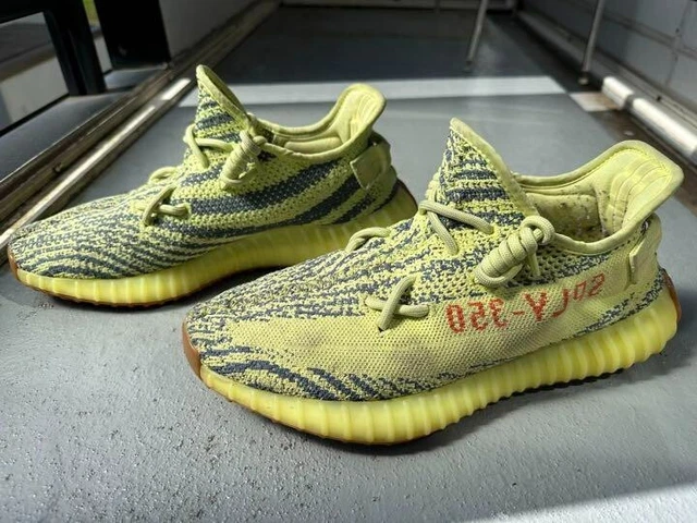 adidas Yeezy Boost 350 V2 Semi Frozen Yellow Sneakers 27cm US9