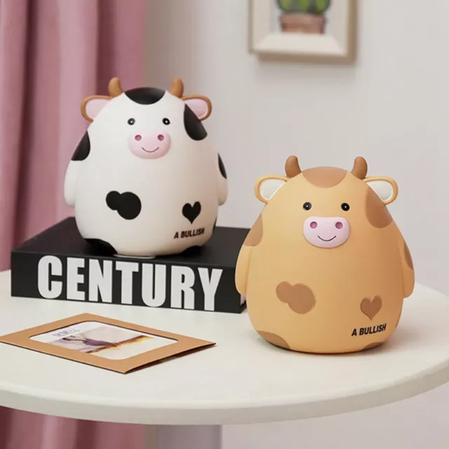 Piggy Bank Cute Cow Money Bank for Boys and Girls Children's Shatterproof Toys