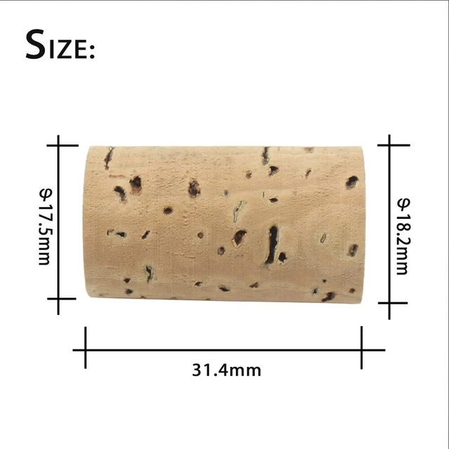 Hot Hot Sale Cork Stopper 3.14 X 1.82 X 1.75cm Cork For Flute Wood Color 6
