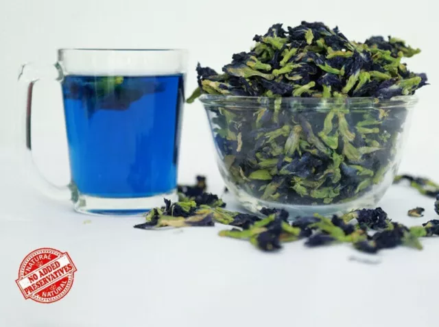 Dried Blue Butterfly Pea Tea Flower Pure Organic Natural herbal Drink TISANE