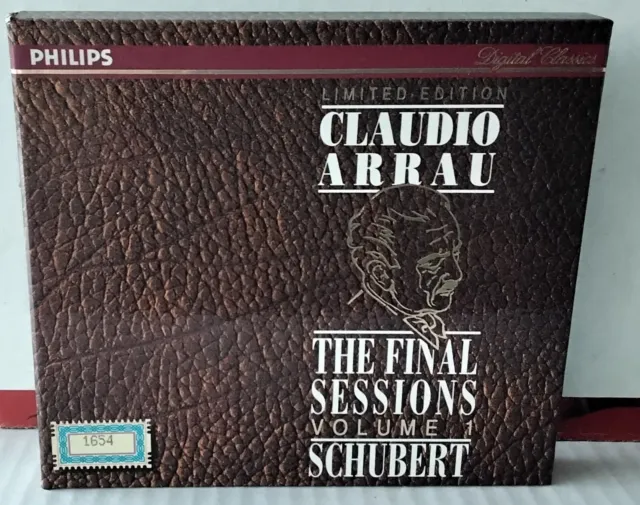 Philips 432 987-2 Ltd Edition Claudio Arrau Schubet Final Sessions Vol.1  Box Cd