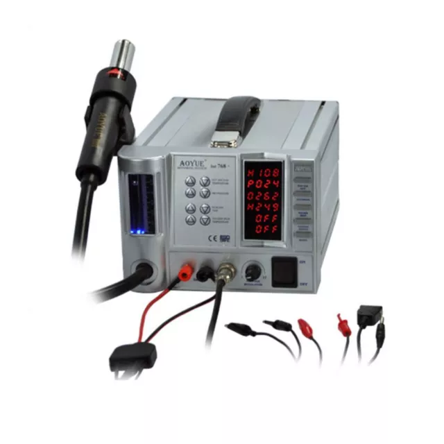 Aoyue 768 Plus PCB Soldering Work Station SMD rework with DC Power Supply