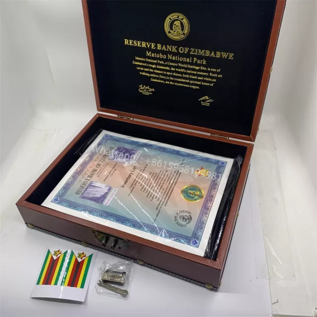 100pc/box Zimbabwe Googolplex Containers Dollar Bill Paper Certificate Bond Gift