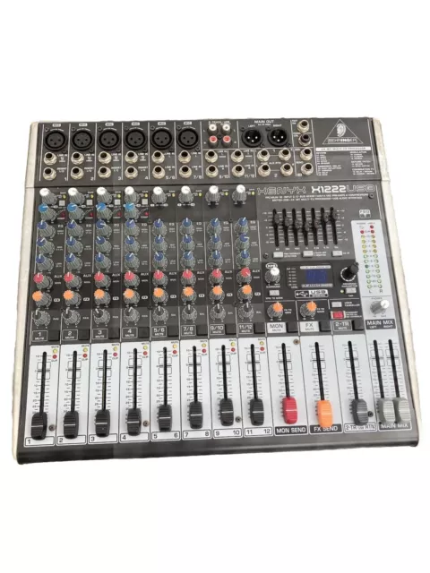 Behringer Xenyx X1222USB 12-Input Mixer w/ FX & USB