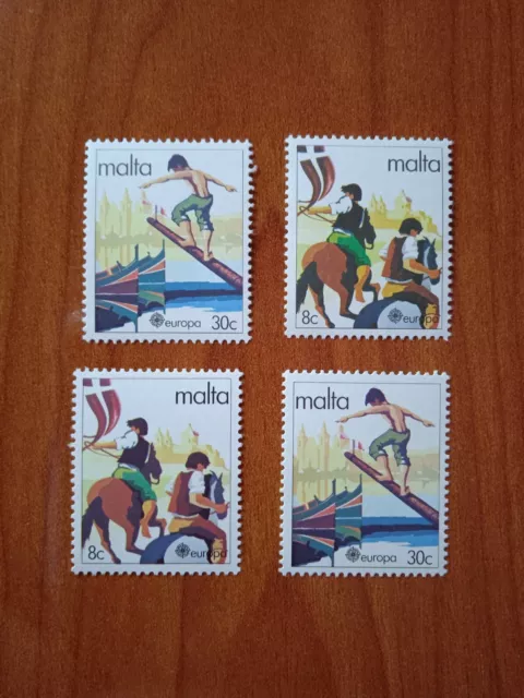 Lote sellos MALTA 1981 EUROPA CEPT dos series completas MNH