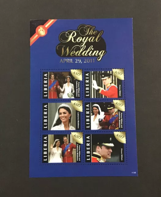 Liberia 2011 Sc# 2773 XF MNH Royal Wedding Prince William & Kate Middleton