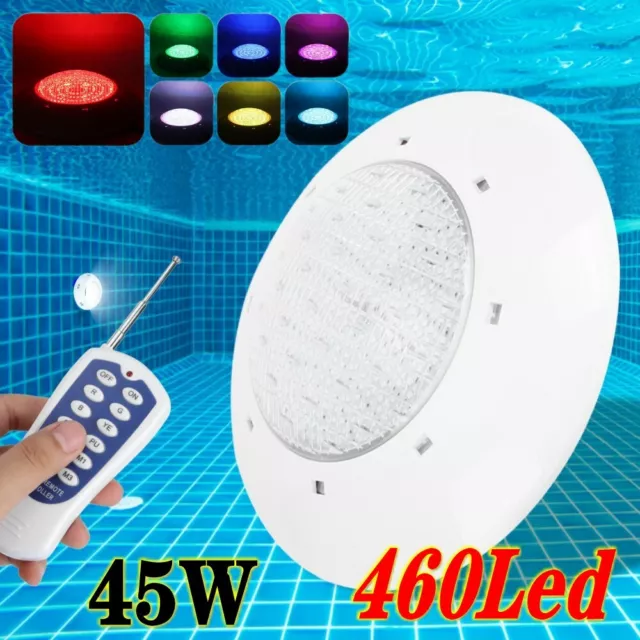 45W 460LED Underwater Light Colour Changing Swimming Pool Wall Light With Rem GS