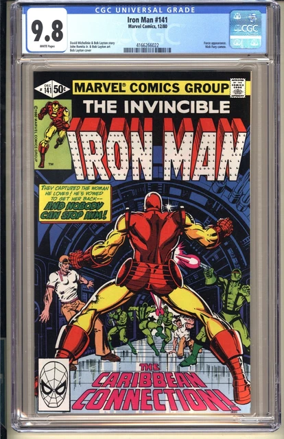Iron Man #141  CGC 9.8 WP NM/MT  Marvel Comics 1980 Bronze Age Nick Fury app v1