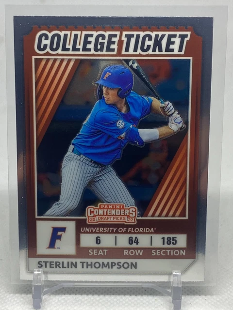 2022 Panini Elite Extra Edition #CTO-16 Sterlin Thompson College Ticket