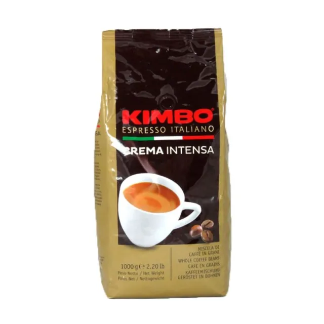 Grains de Café Kimbo Expresso Crème 1000g - de Carton 6 Pièces