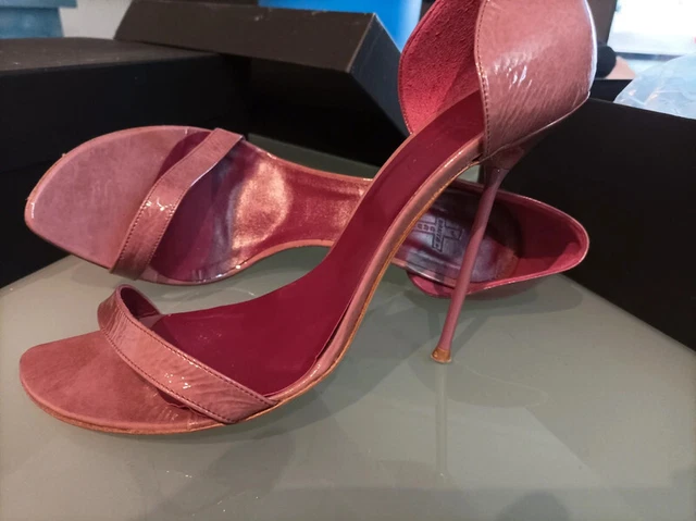 SANTA CRUZ METAL High heels Yellow Pink Sandals 13cm 40 41 Mules leather Lorenzi EUR 169 00 PicClick FR