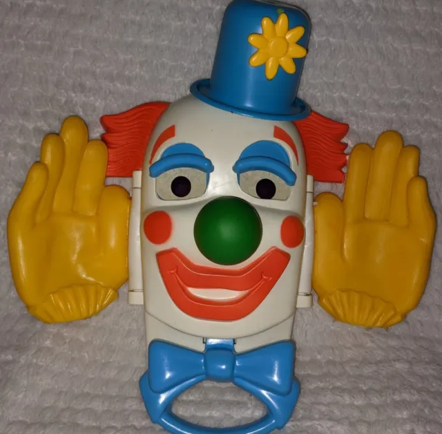 Vintage 1977 Gabriel Industries Peek-a-Boo Jolly Clown Baby Toddler Crib Toy