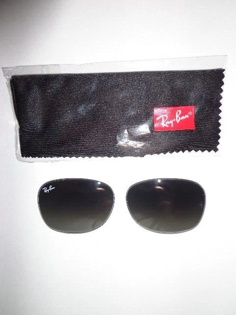 Rayban Gray Gradient Sunglass Lenses RB 2132 New Wayfarer 52 Eye Glass
