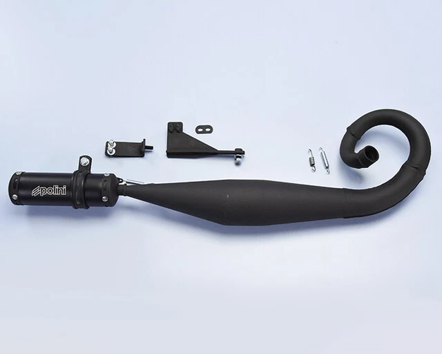 Silencieux POLINI Pour Scooter Piaggio 50cc - Modèles SI, BOSS, BRAVO, CBA, ECO - Neuf, Garanti 2 Ans