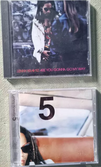 2 x Lenny Kravitz CDs 5 (1998) &Are You Gonna Go My Way (1994) Virgin Records