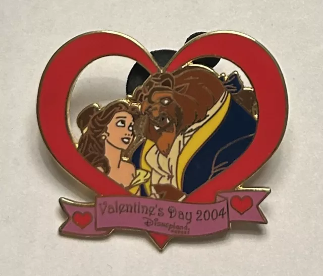 Disney - Beauty and the Beast - Valentines Day 2004 Belle LE1500 Heart Pin