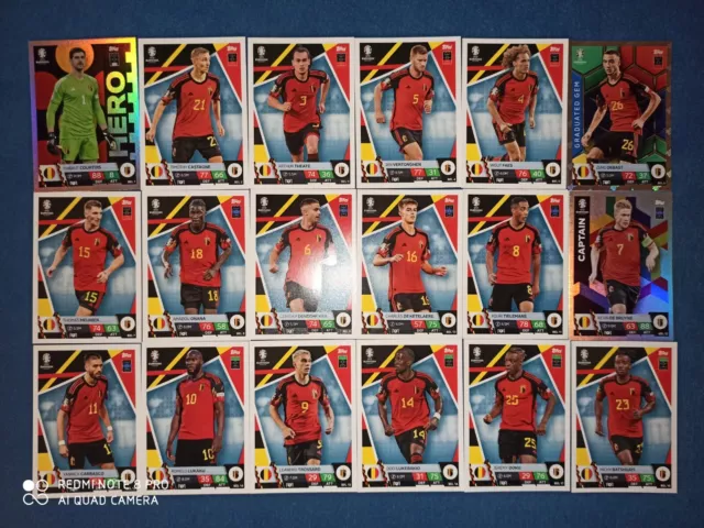 TOPPS FINEST ROAD to Euro 2024 JOHAN BAKAYOKO Autographe Belgique