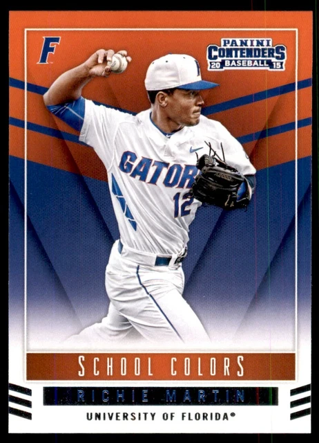 2015 Panini Contenders School Colors Richie Martin Florida Gators #11