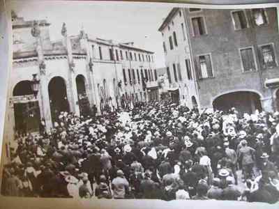 FOTOGRAFIA D'EPOCA ROVIGO PONTE SULL'ADIGE  ORIGINALE 