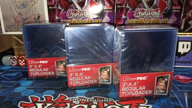 ULTRA PRO Yu-Gi-Oh! POKEMON MAGIC Regular Toploader Proteggi Carte Pack 25 Pezzi