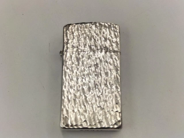 Oil Lighter Model No.  Sterling Silver 1995 Slim ZIPPO