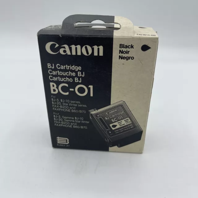 NEW NOS Genuine Canon BJ Cartridge BC-01 For BJ-5, BJ-10 Series, and BJ-20 4M