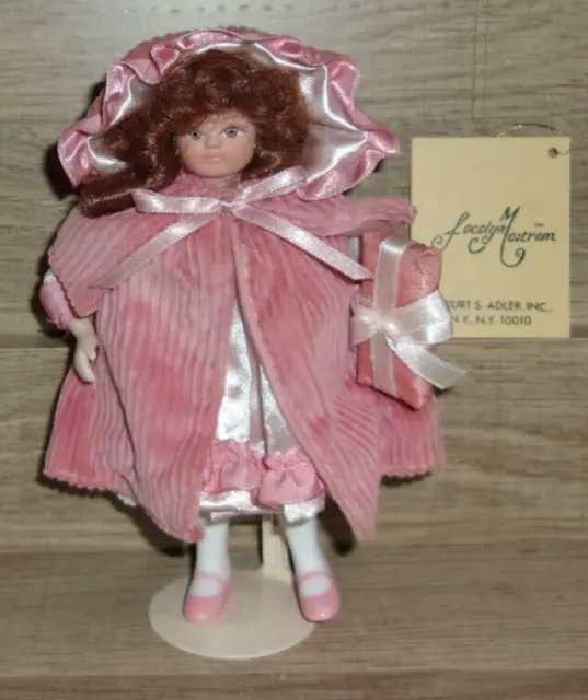 KSA Kurt Adler Collectibles Jocelyn Mostrom Girl w/Pink Jacket & Gift Ornament