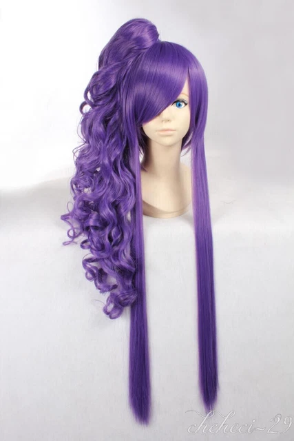 Camui Gakupo Gackpoid long cosply one ponytail full wigs hair Free hair net