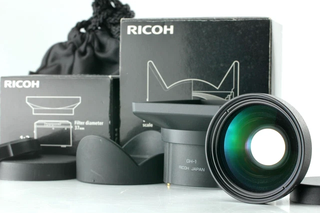 [MINT Box] Ricoh Wide Conversion Lens GW-1 Hood GH-1 For GR GR II Digital Japan