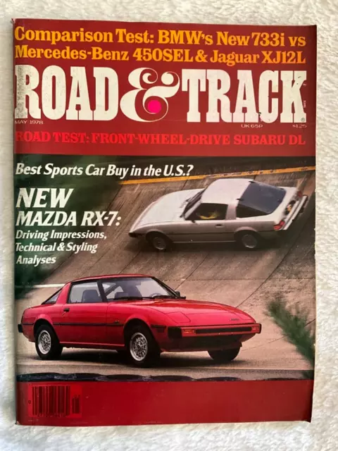 1978 Road & Track Andretti Lauda Fittipaldi Reutemann Garlits BMW 733i Mazda RX7