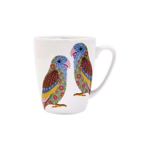 Queens - Tazza in Porcellana fine China, Motivo Floreale, Colori Misti