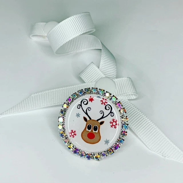 Navidad Mi primer bebé ficticio clip chupete rosa azul baby shower regalo niñas niños