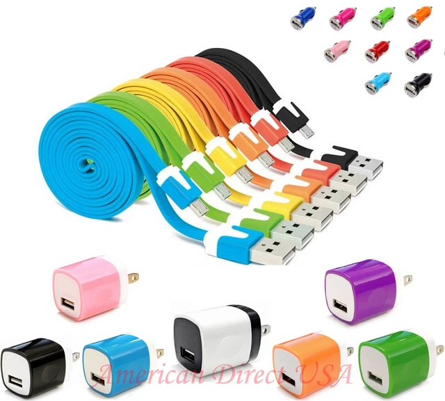 3IN1 NEW Fast Micro USB Charger Home Wall Travel AC Charger & Car For Cell Phone