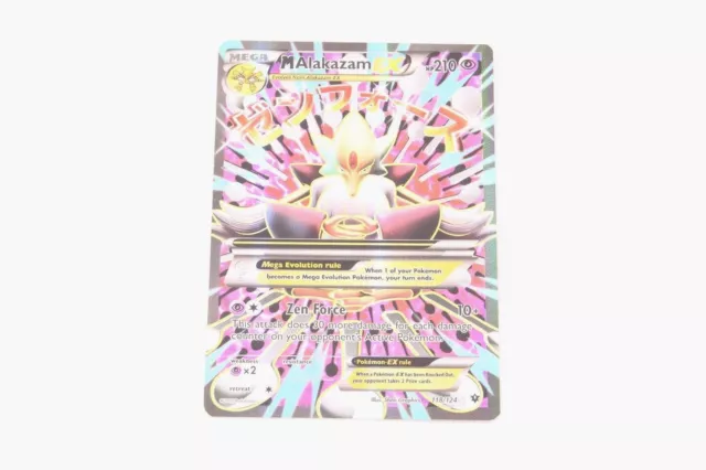 Pokemon Mega M Alakazam EX EX 26/124 XY Fates Collide New! Free Shipping!