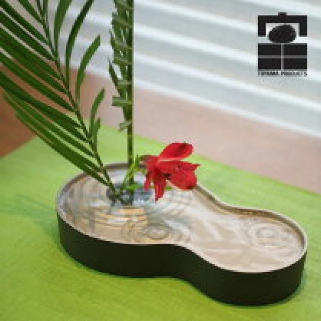 SHIZUKA JAPONAIS MÉTAL Fleur Vase Suiban Ikebana Hisago Fabriqué au