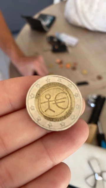 Pièce de 2 euros RARE, Bonhomme UEM 1999-2009 française