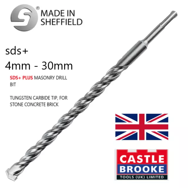 🏆 Sds+ Plus Masonry Drill Bit Tungsten Carbide Tip, For Stone Concrete Brick 🏆